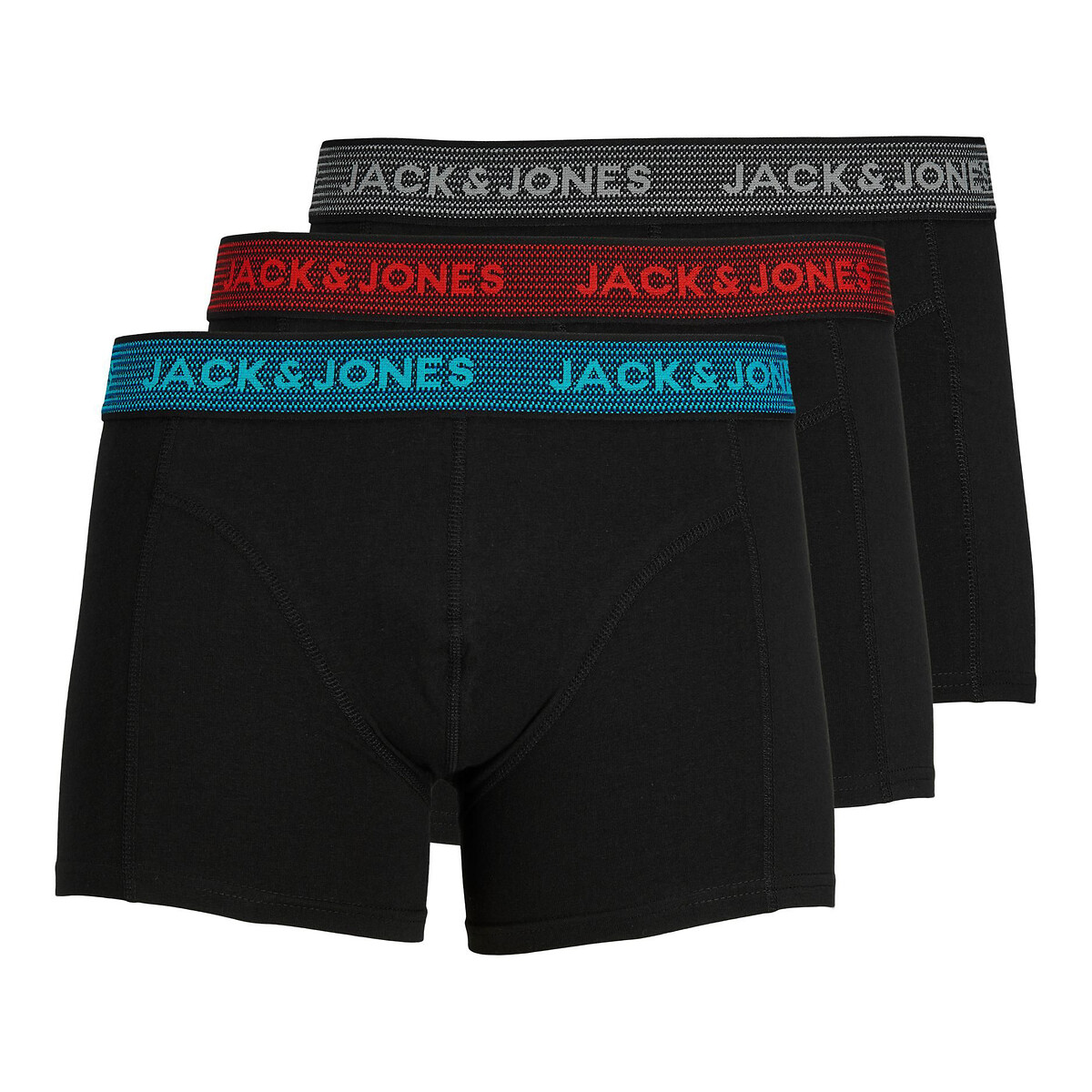 Комплект из 3 трусов-боксеров LaRedoute JACK &amp; JONES черного цвета