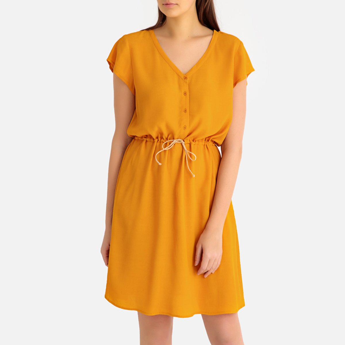 

Платье La Redoute, Желтый, Короткое однотонное с короткими рукавами CEBANNE 38 (FR) - 44 (RUS) желтый