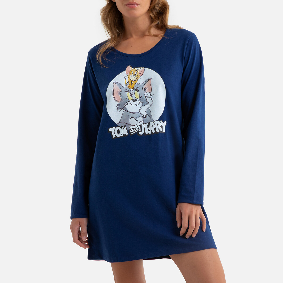 Camisa de dormir de mangas compridas, Tom & Jerry