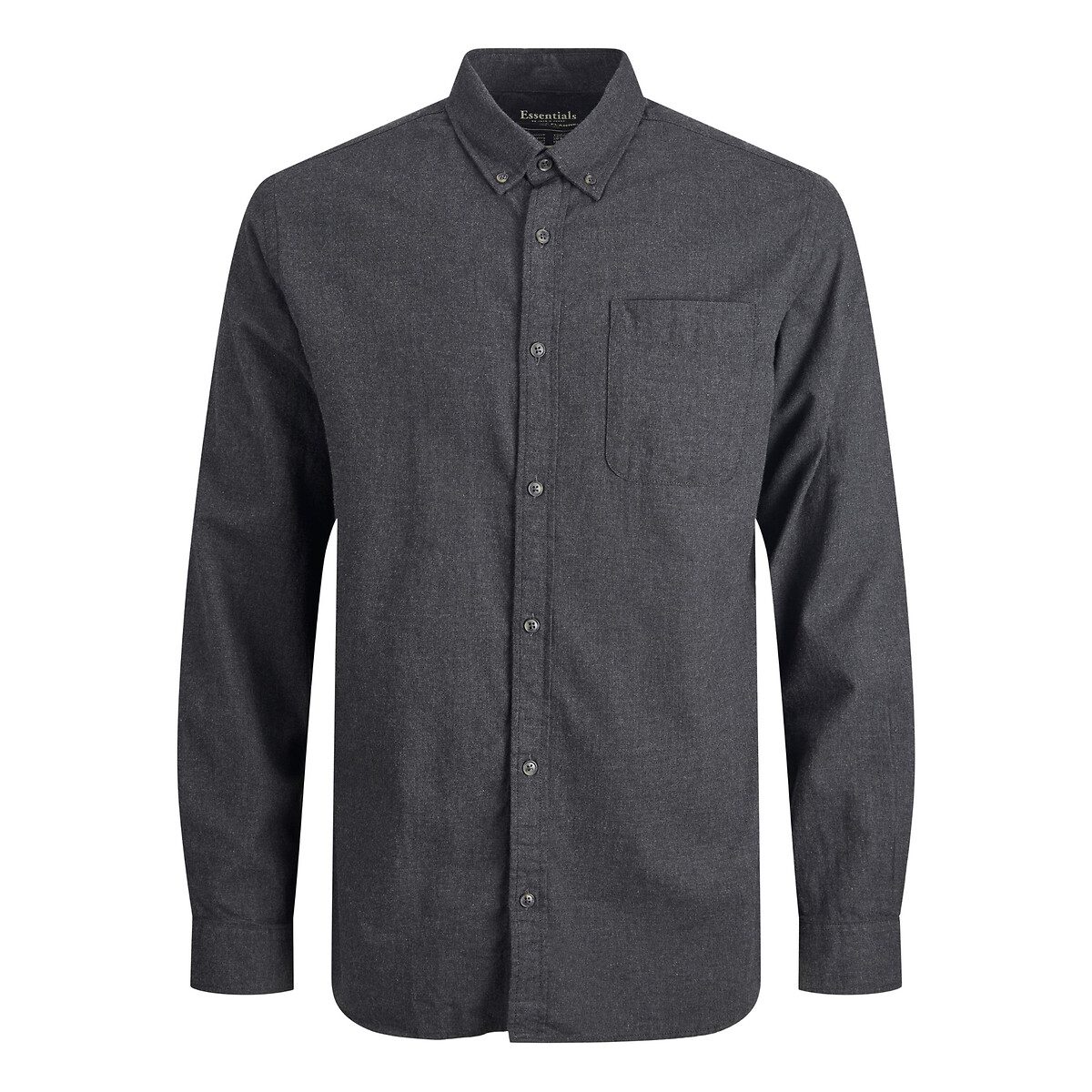 

Рубашка LaRedoute, Серый, Рубашка Slim twill из хлопка Classic Melange S серый