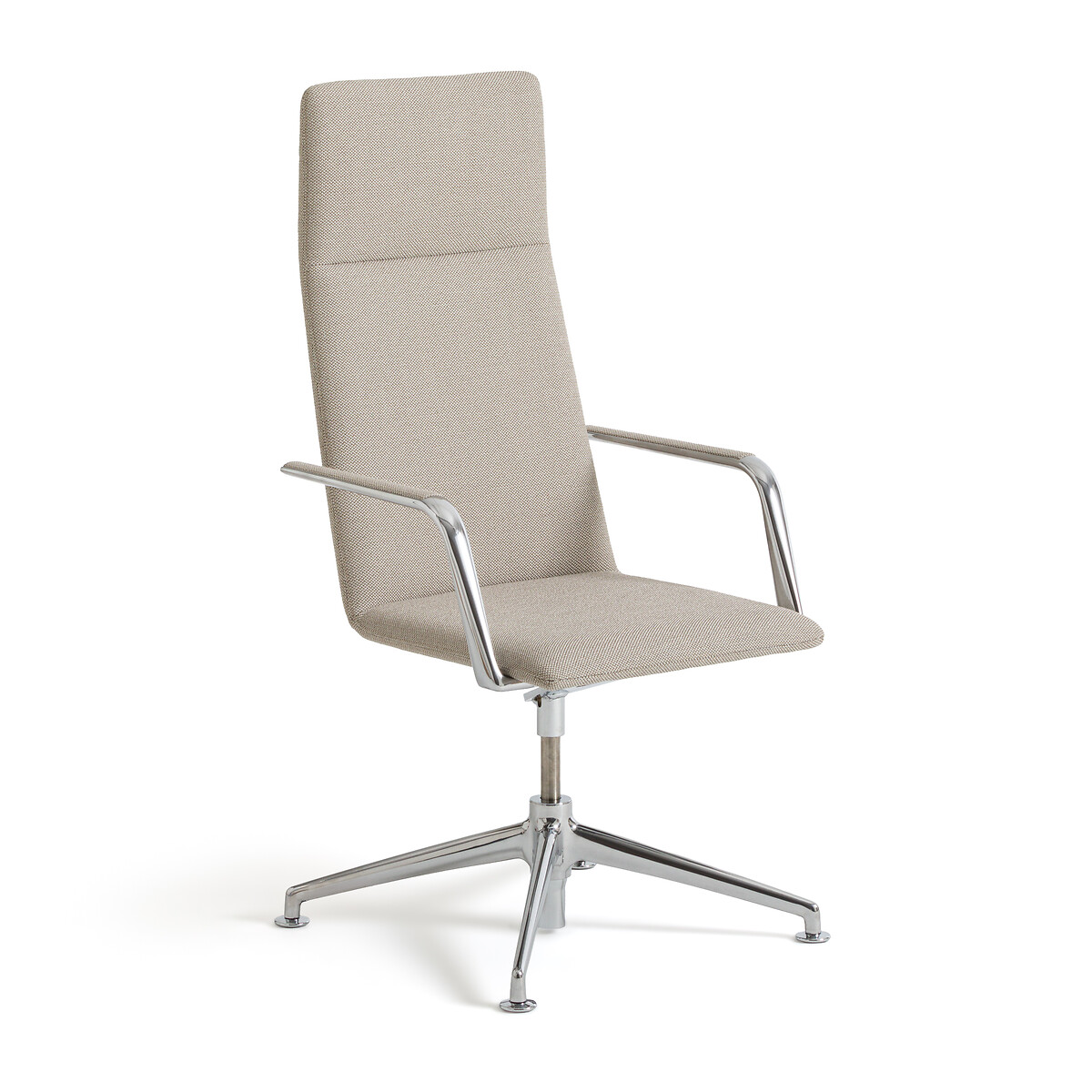 Кресло офисное из алюминия и со вставками из шерсти Torino единый размер серый