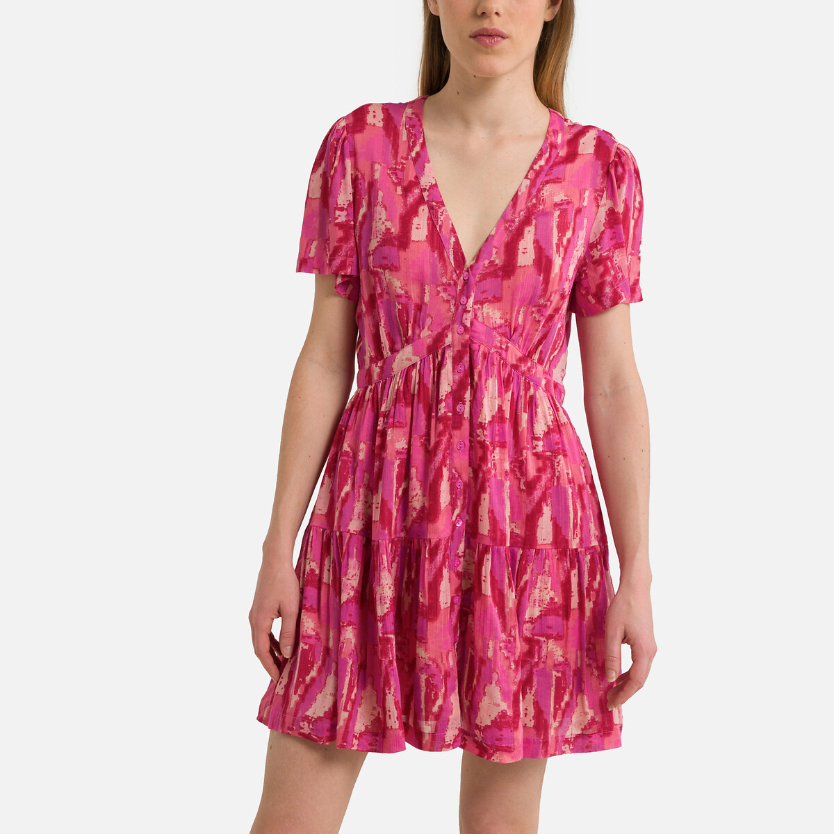 Платье Короткое с принтом TALITA 2(M) розовый