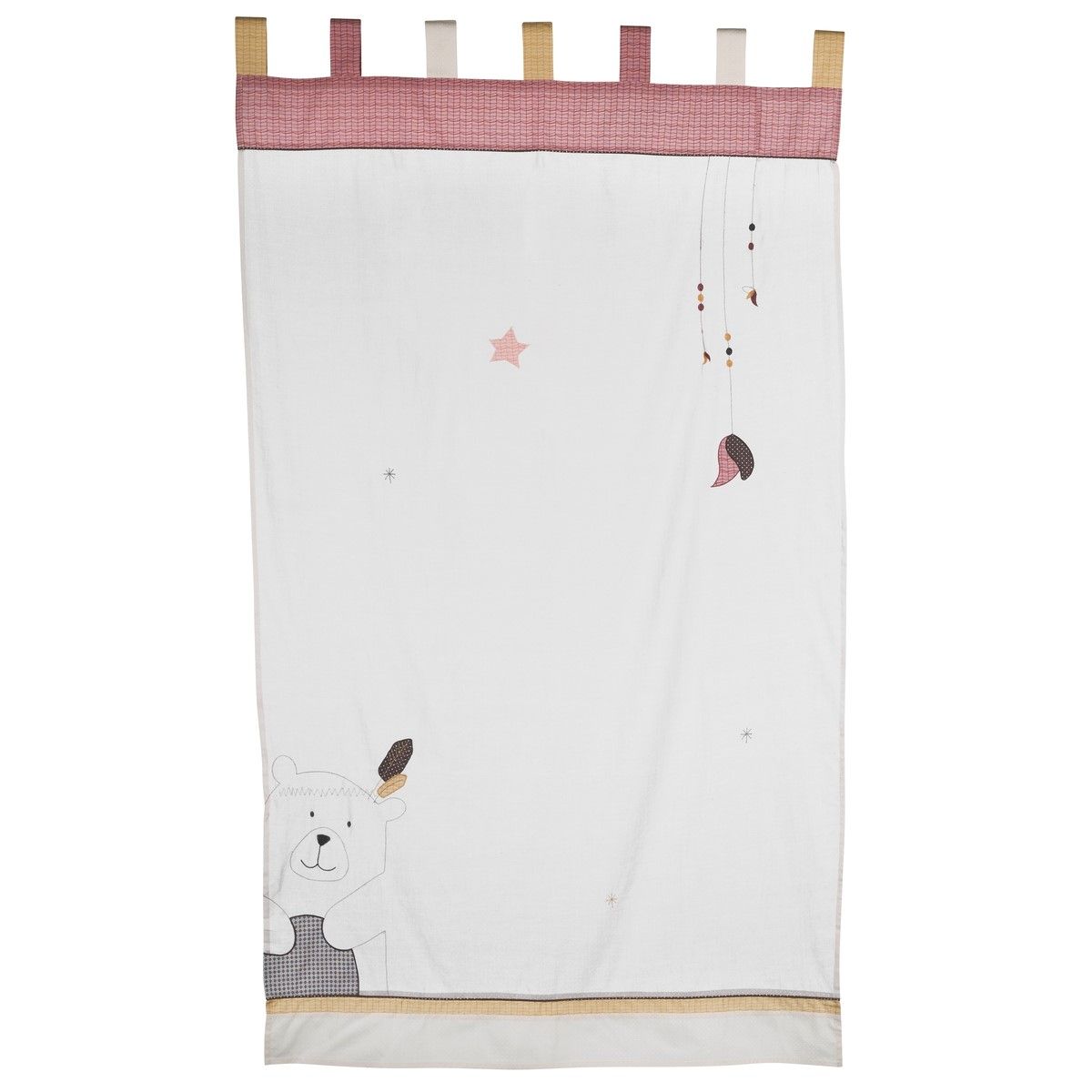 Rideau à pattes 105x180 cm Enfant Beige TIMOUKI SAUTHON