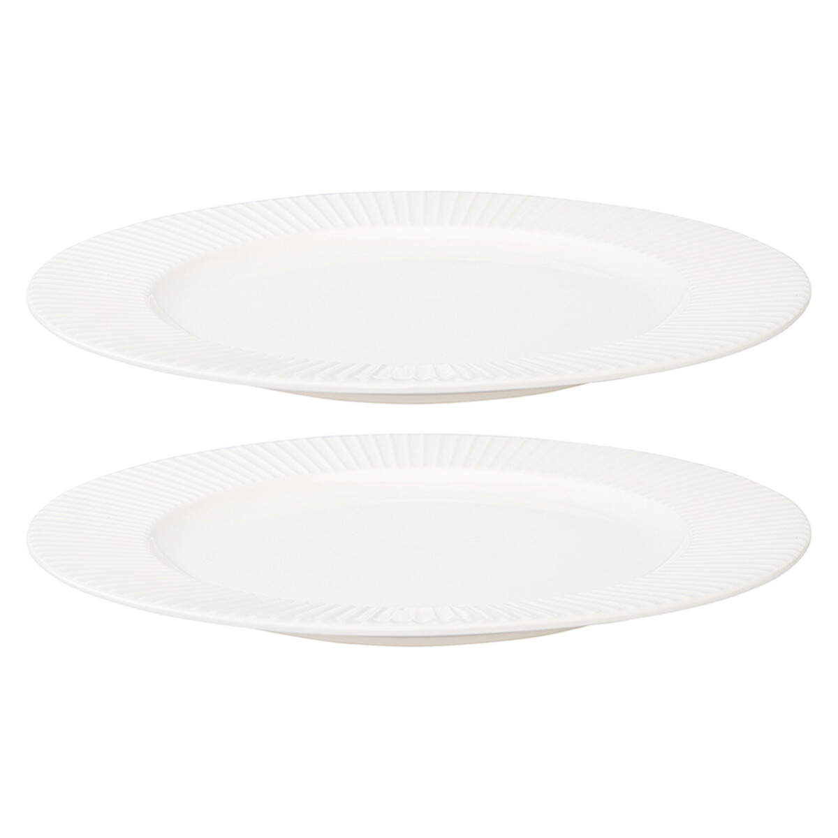 Набор тарелок Soft Ripples 27 см 2 шт единый размер белый молочник soft ripples dual glazing 250 мл единый размер белый