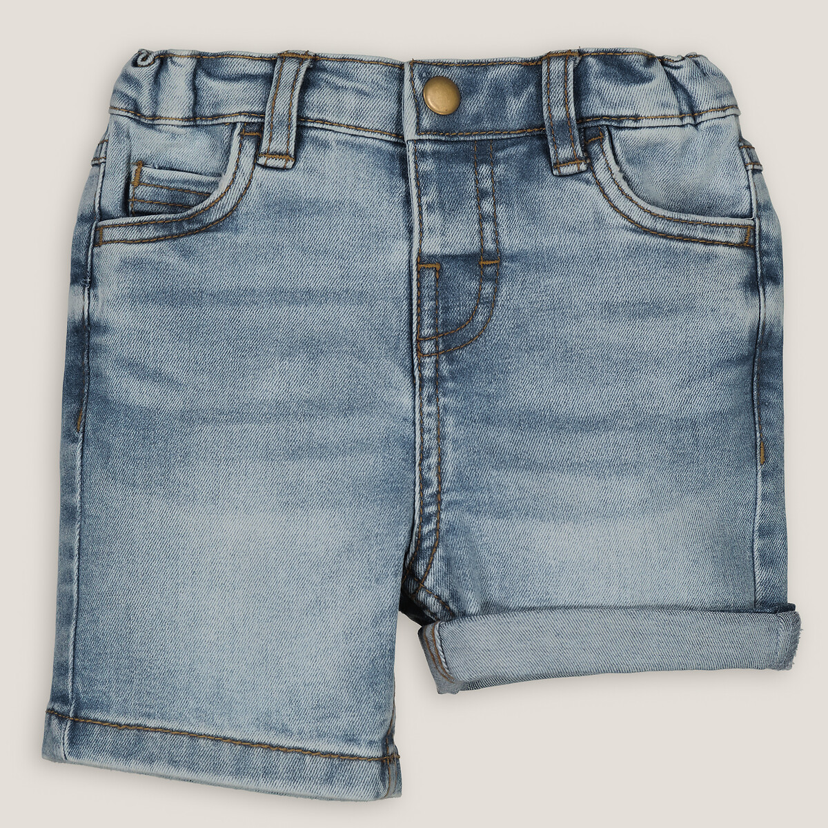 Шорты из джинсовой ткани  1 год - 74 см синий LaRedoute, размер 1 год - 74 см - фото 5