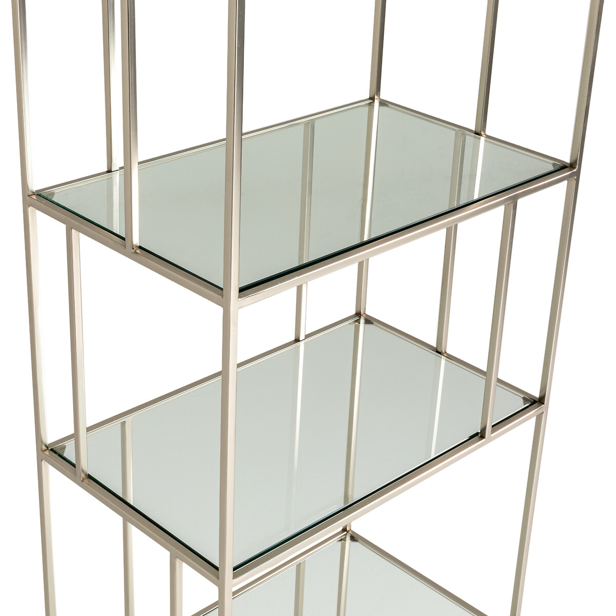 Шкаф Книжный из стекла и никеля Parallel единый размер серый LaRedoute - фото 4