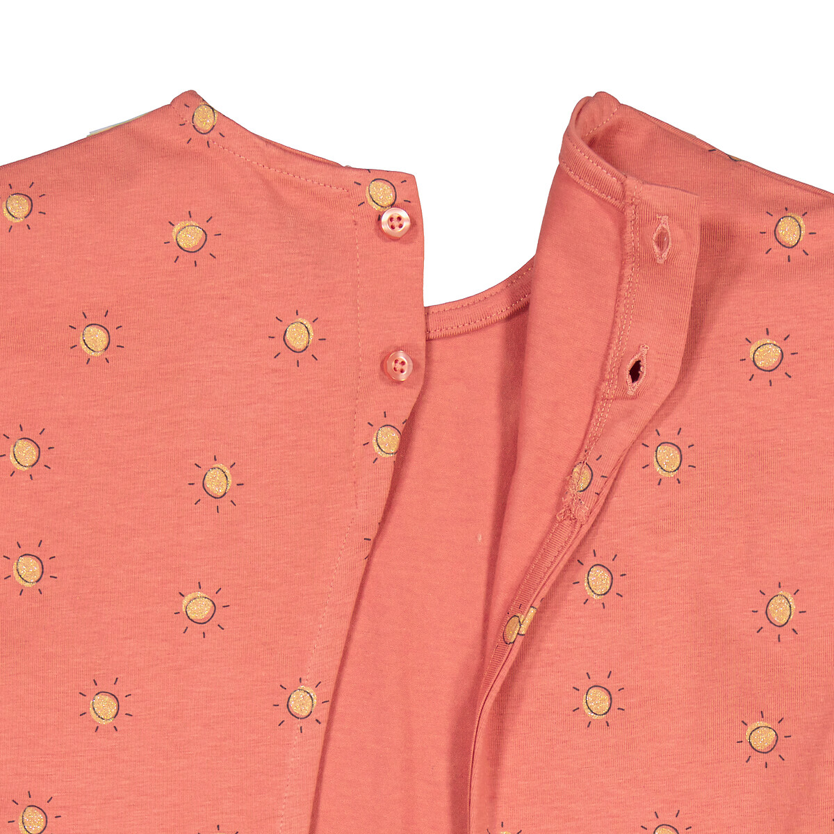 Комбинезон с шортами с принтом солнце  7 розовый LaRedoute, размер 7 - фото 5