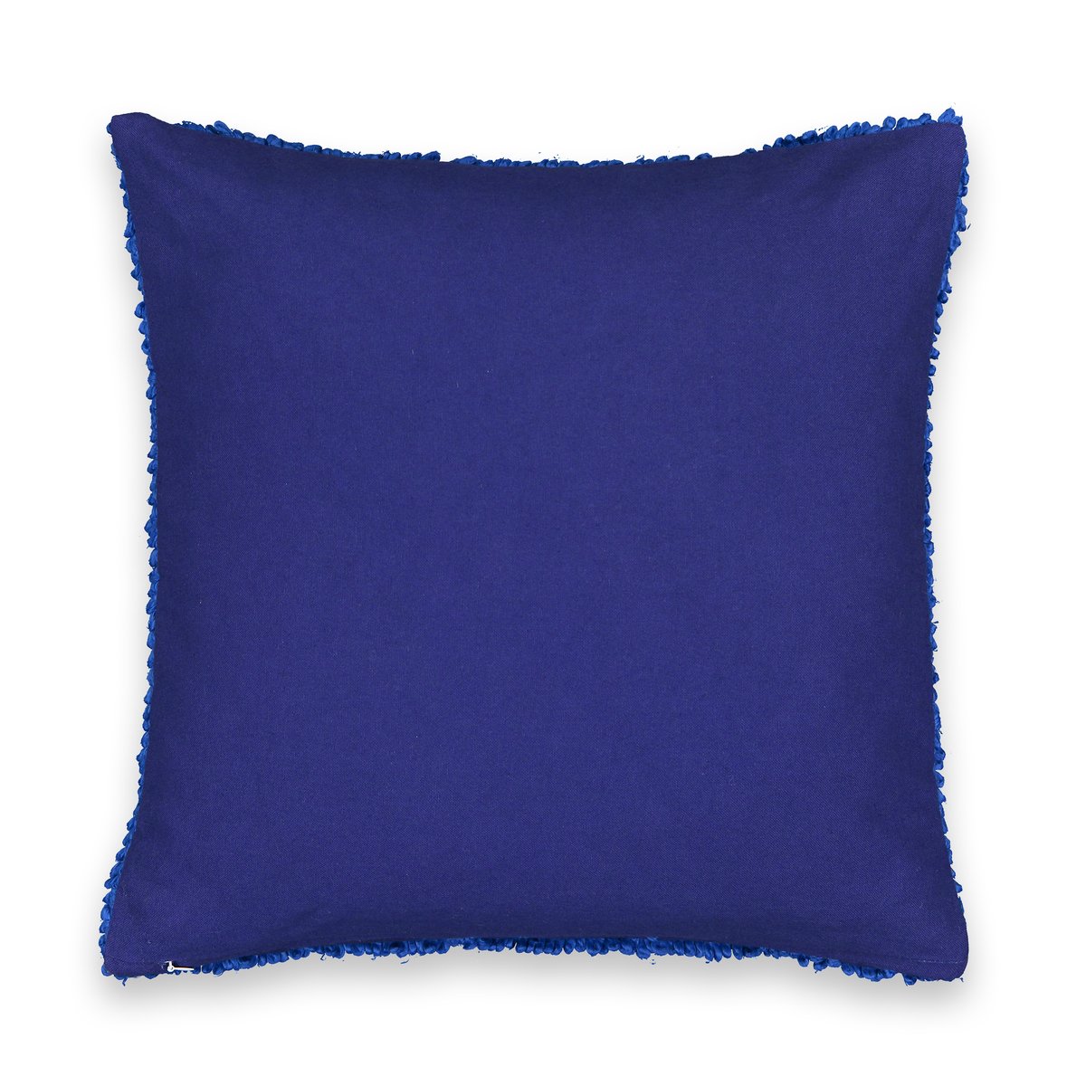 Чехол LaRedoute На подушку с ворсом Virginia 45 x 45 см синий, размер 45 x 45 см - фото 2