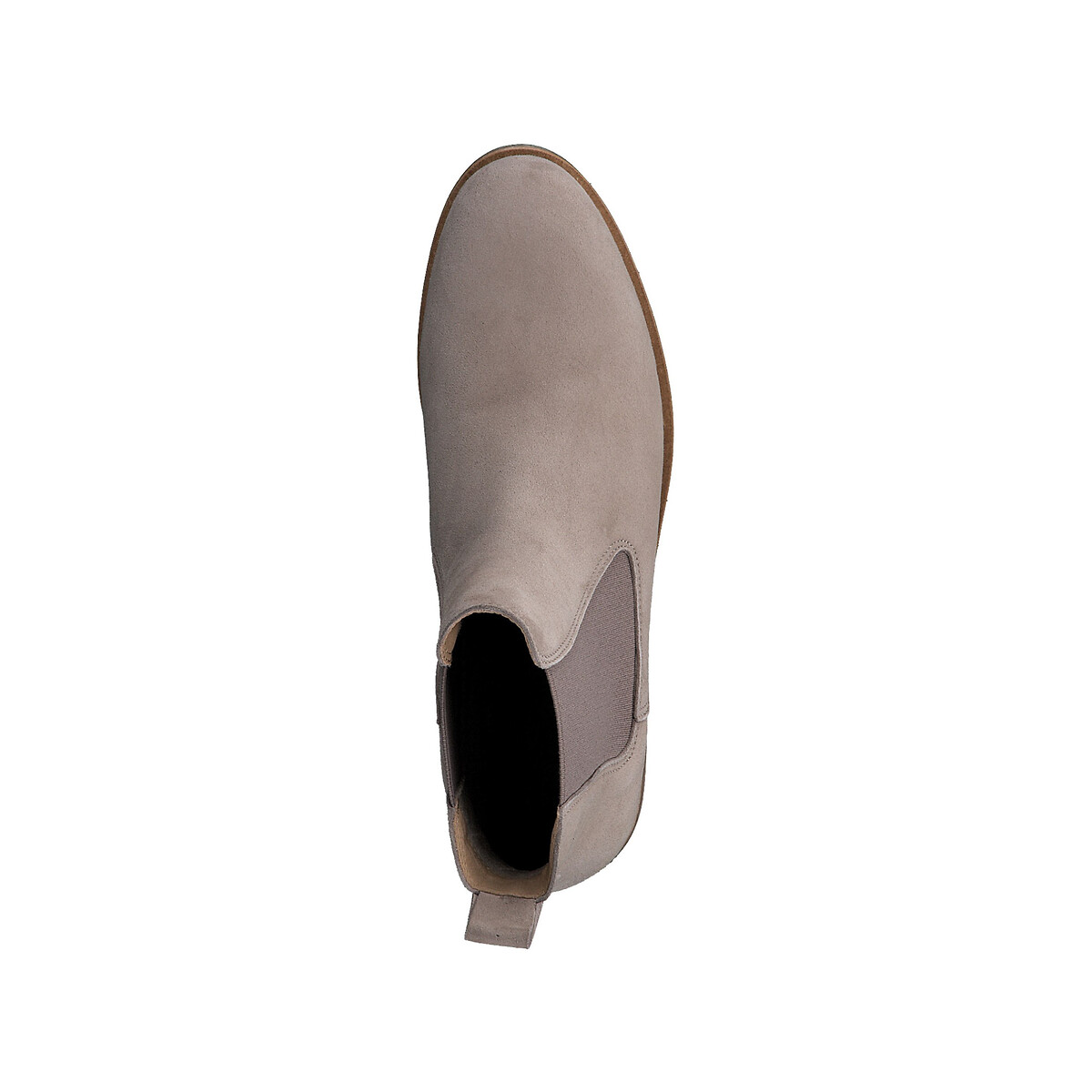 Ботинки челси из кожи  36 каштановый LaRedoute, размер 36 - фото 3