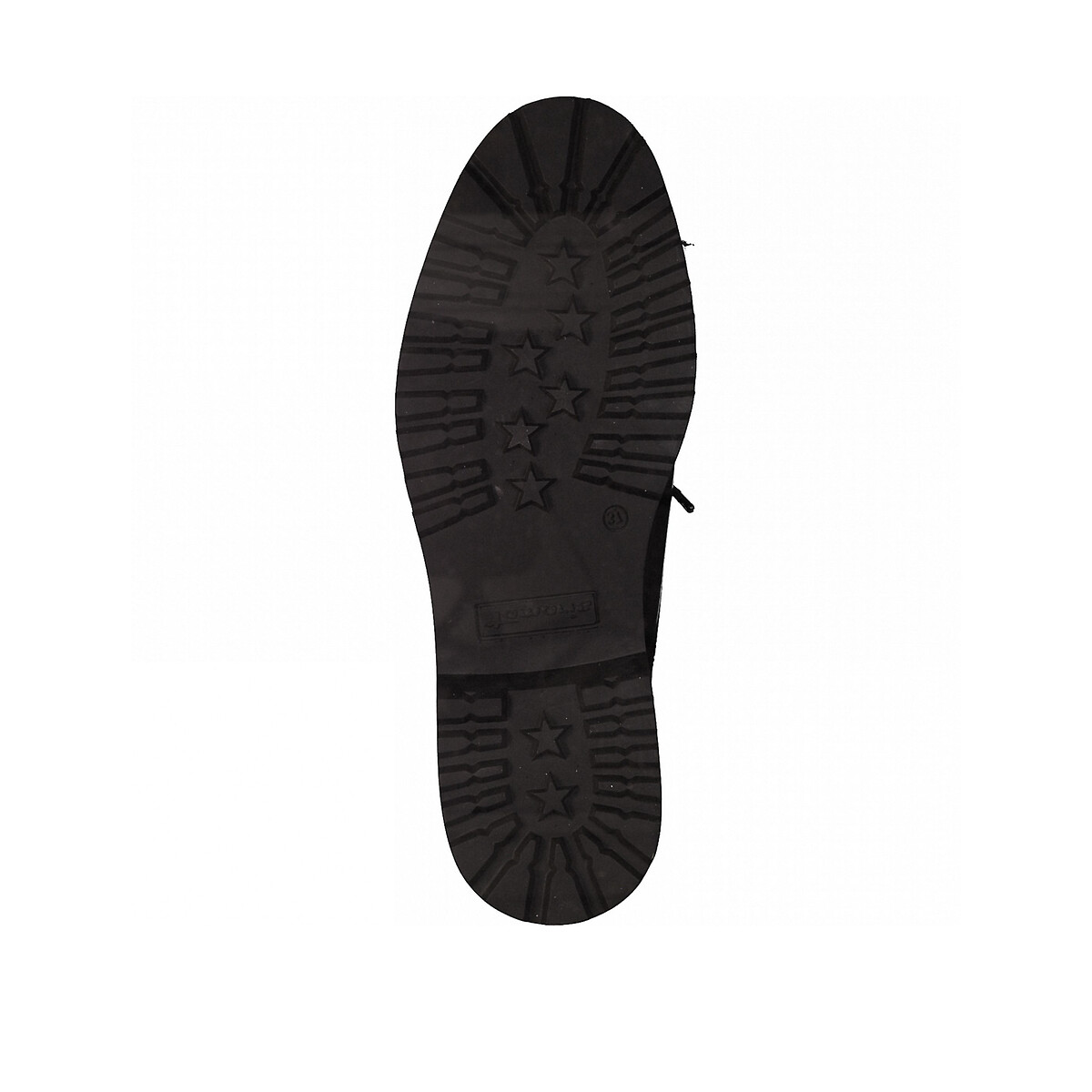 Ботинки-дерби LaRedoute Кожаные 36 черный, размер 36 - фото 5