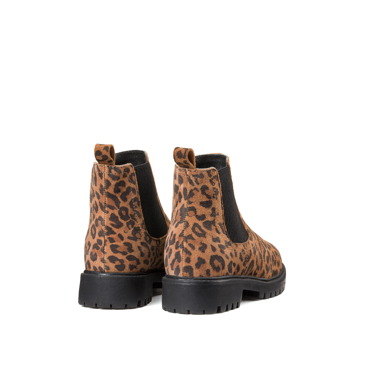 Ботинки из кожи с леопардовым принтом  28 другие LaRedoute, размер 28 - фото 4