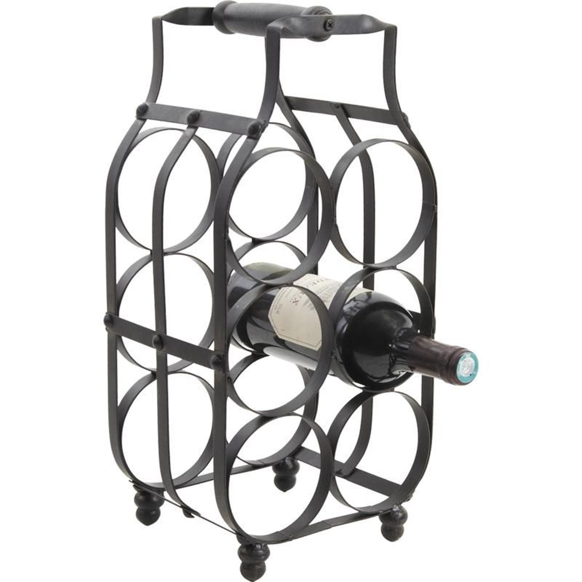 Porte bouteilles en metal