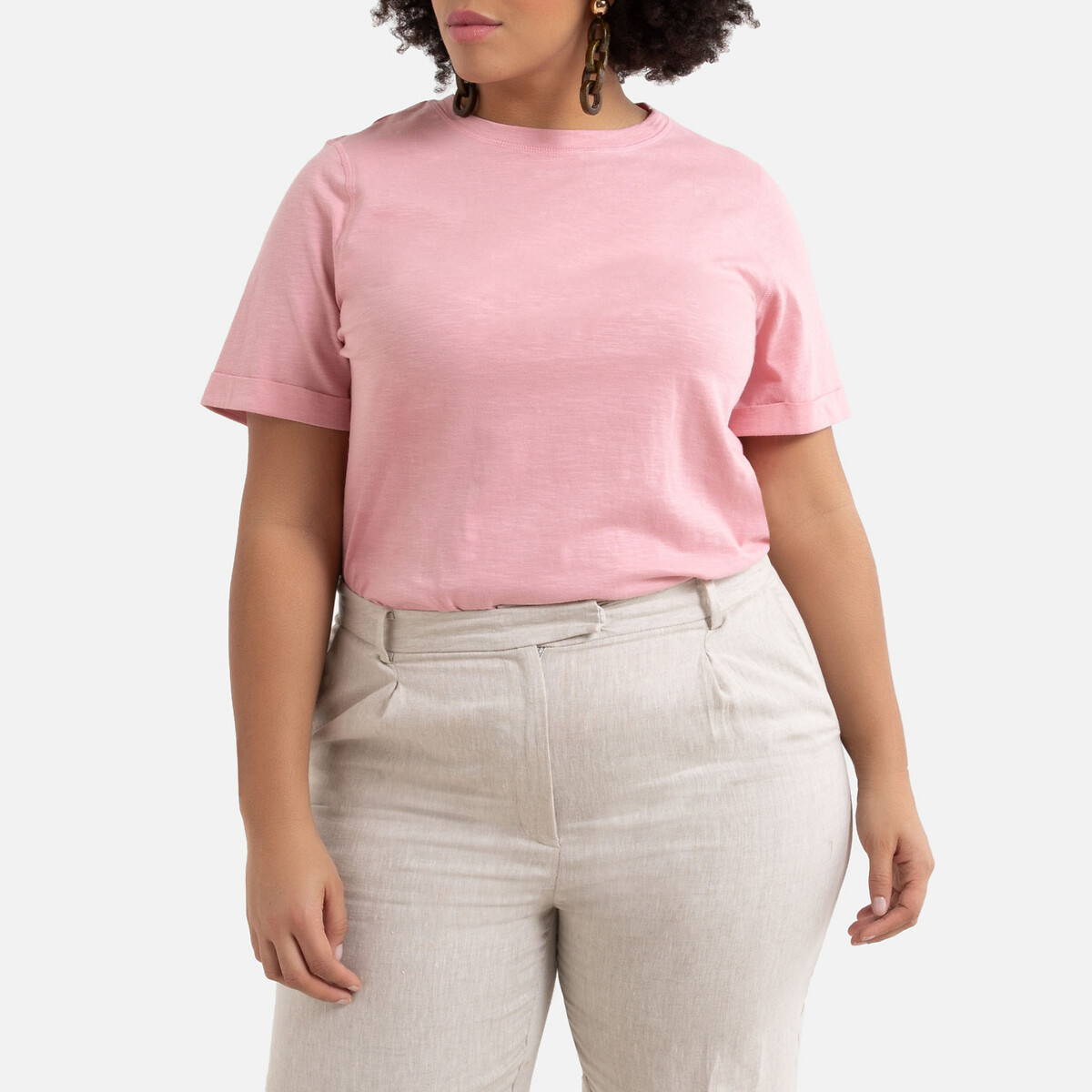 

Футболка La Redoute, Белый, С круглым вырезом и короткими рукавами 54/56 (FR) - 60/62 (RUS) белый