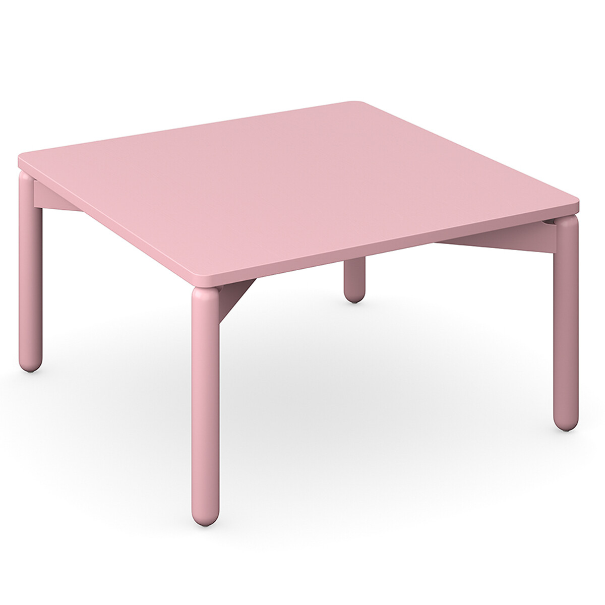Столик кофейный Saga 75х75 см  2 персоны розовый LaRedoute, размер 2 персоны - фото 5