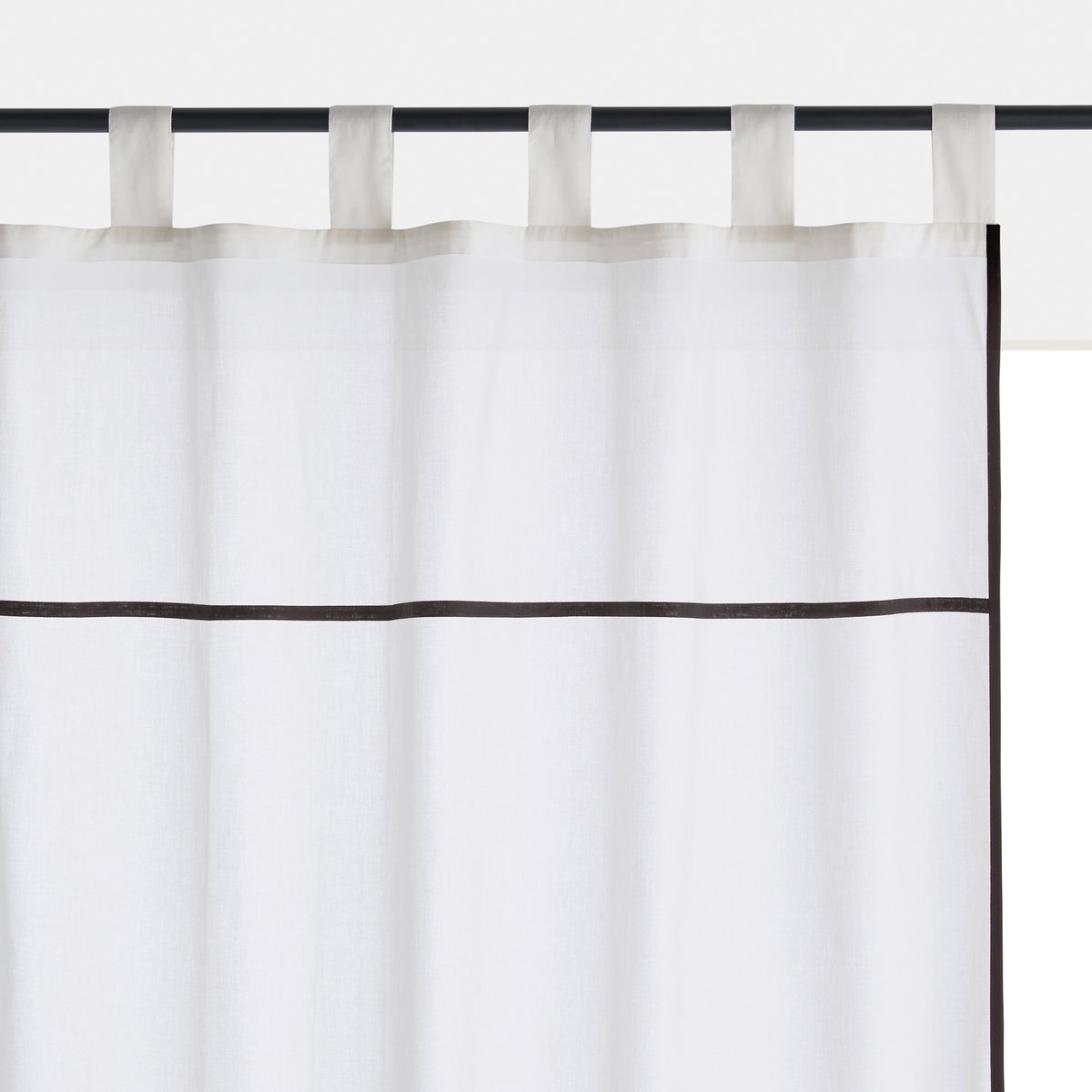 Image of Jamdi Curtain Panel in Sheer Organic Cotton