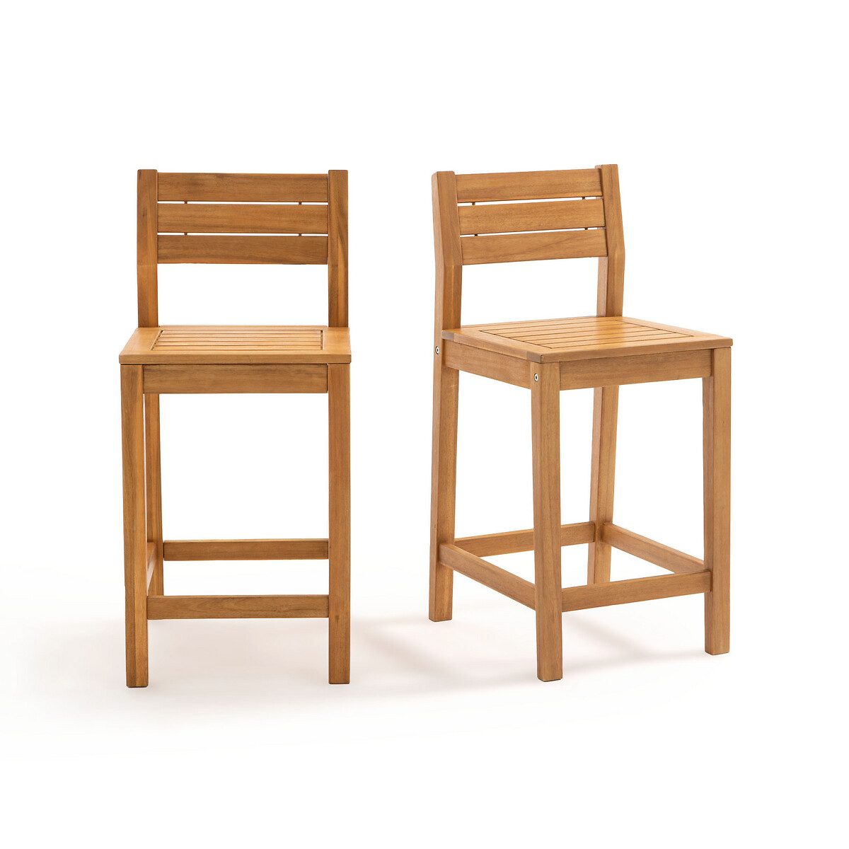 Комплект из  стульев барных La Redoute Из акации Garden единый размер бежевый - фото 1