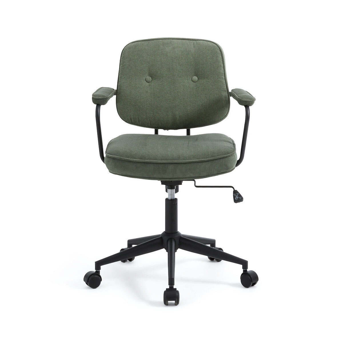 Кресло Офисное винтажное Felipe единый размер зеленый LaRedoute - фото 2