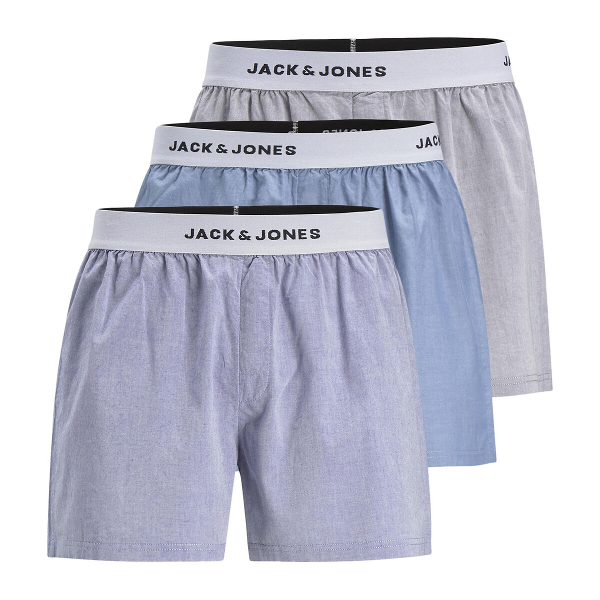 

Комплект из трех трусов JACK & JONES, Синий, La Redoute L синий