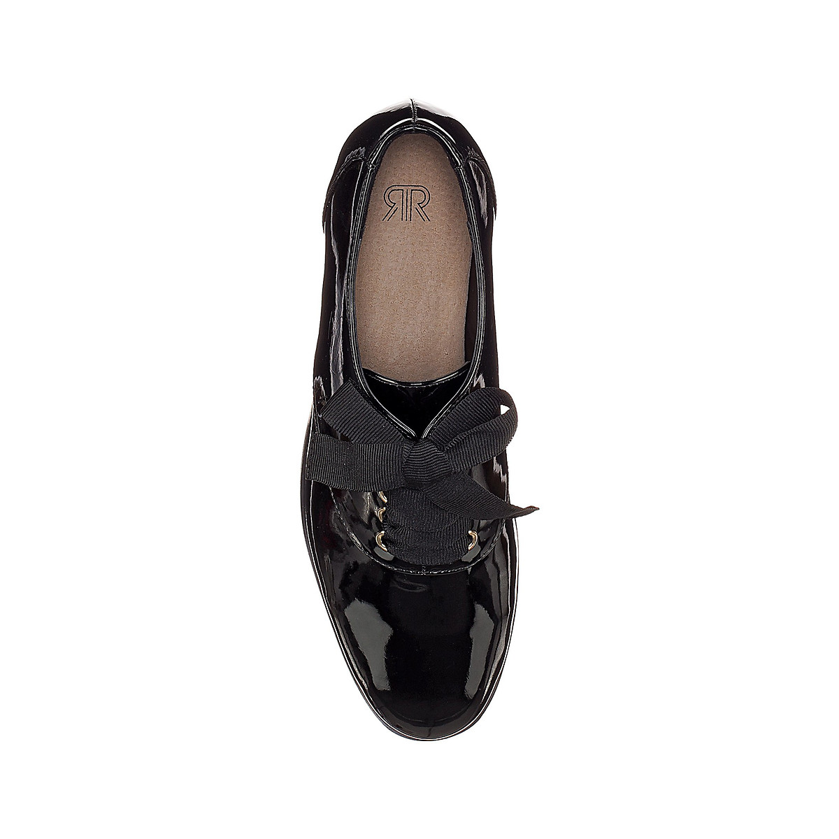 Ботинки-дерби La Redoute Лакированные 36 черный, размер 36 - фото 4