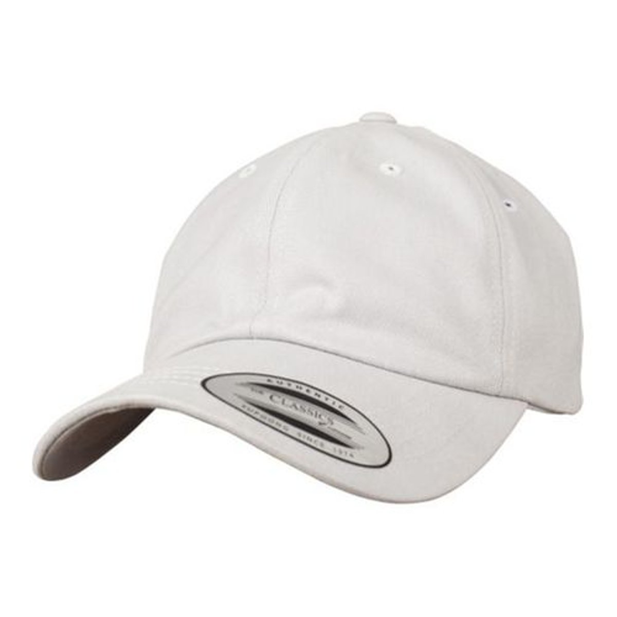 Casquette Incurvée Flexfit Low Profile Peached Cotton Twill Gris claire