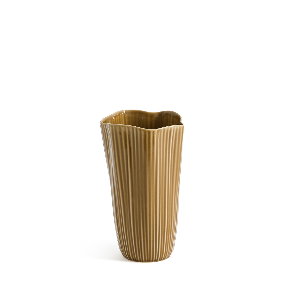 ваза из керамики маленькая модель almada единый размер бежевый Ваза граненая из керамики Akaria единый размер желтый