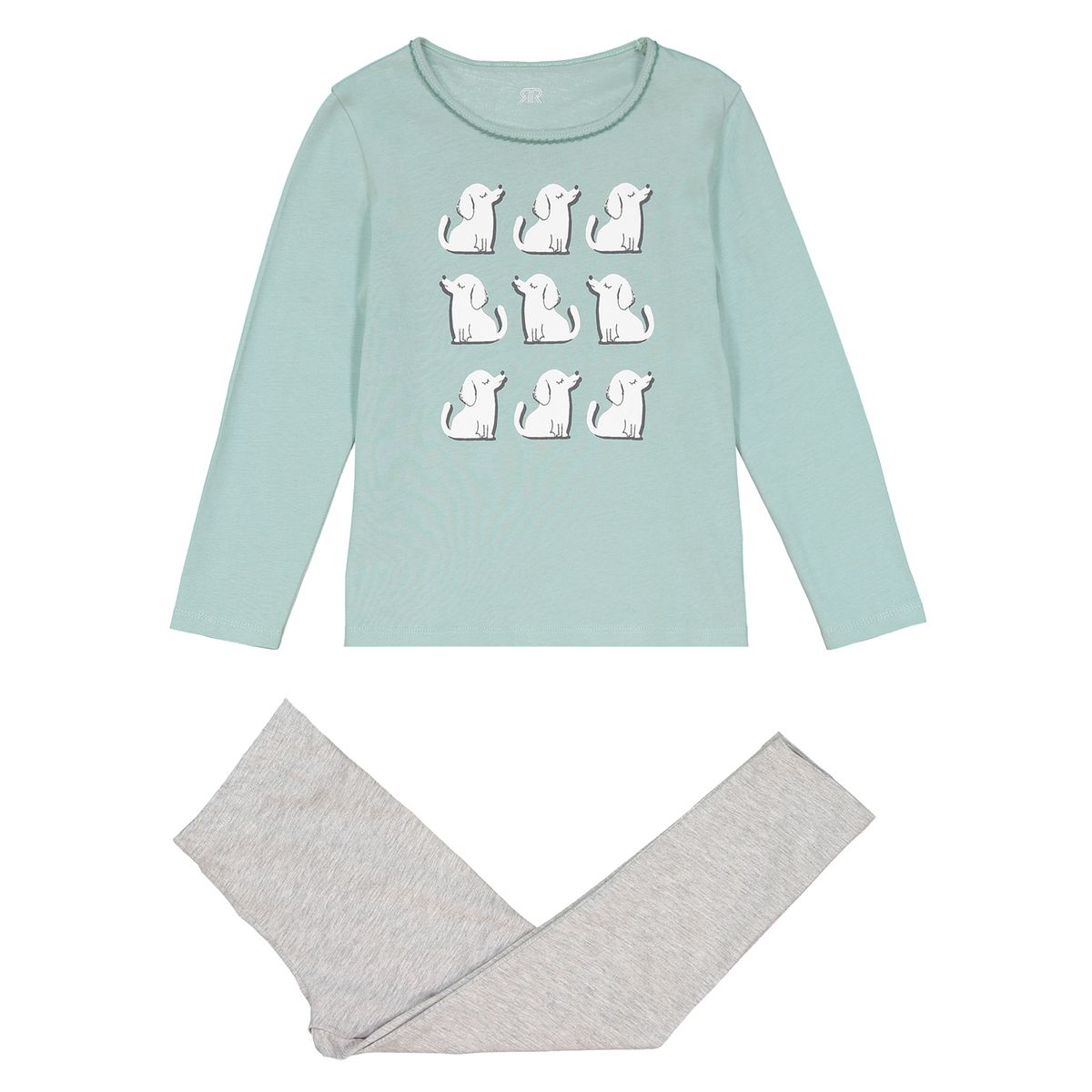 Pyjama manches longues, imprimé chiens, 3 - 12 ans