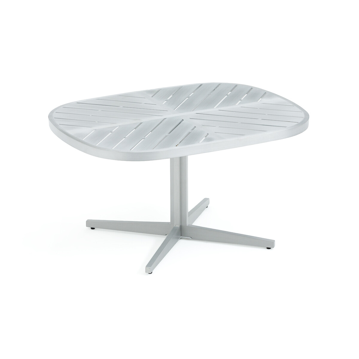 Стол журнальный для сада из алюминия Kotanne единый размер серый стол laredoute журнальный прямоугольный из металла strobile единый размер серый