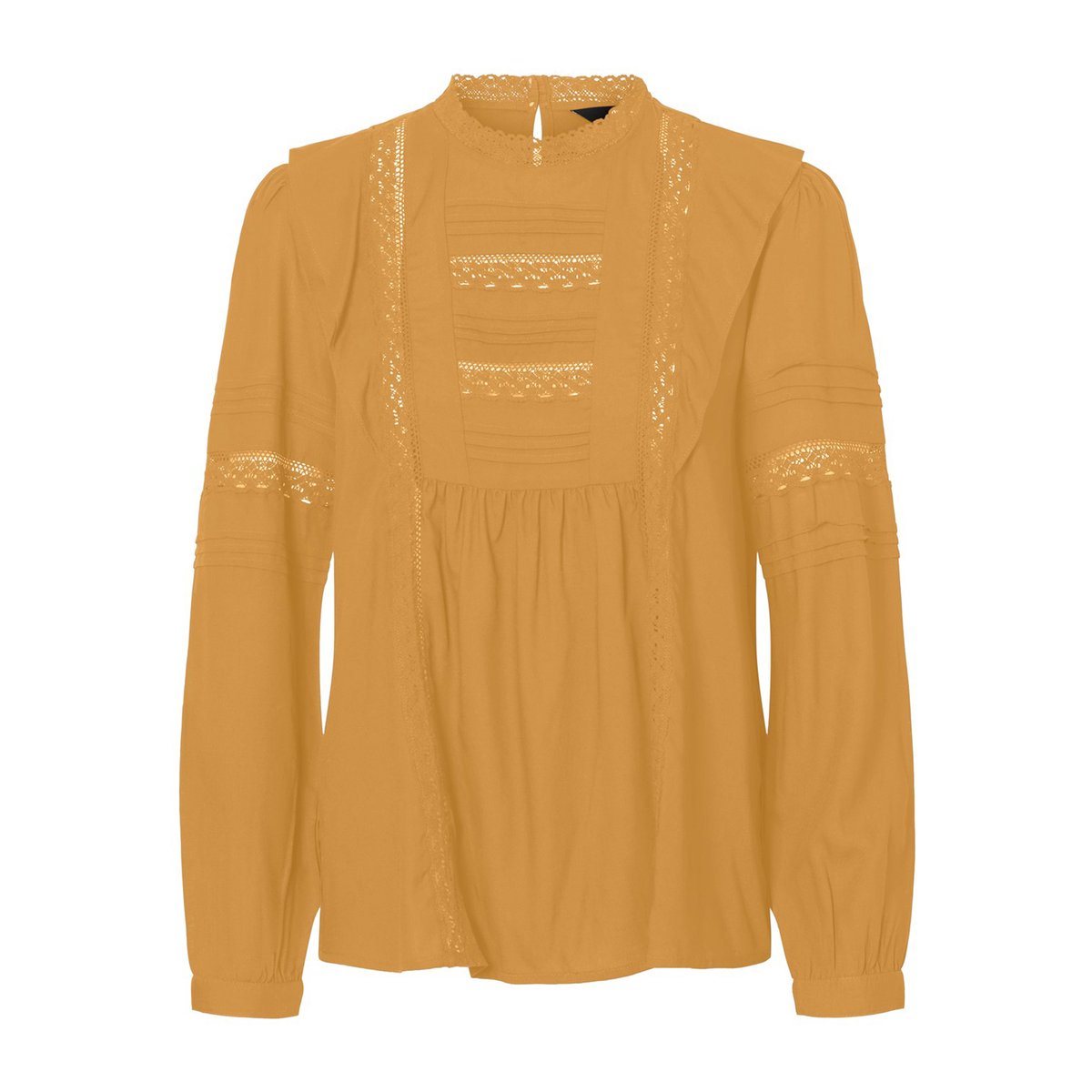 

Блузка La Redoute, Каштановый, С воротником-стойка и вышивкой XS каштановый