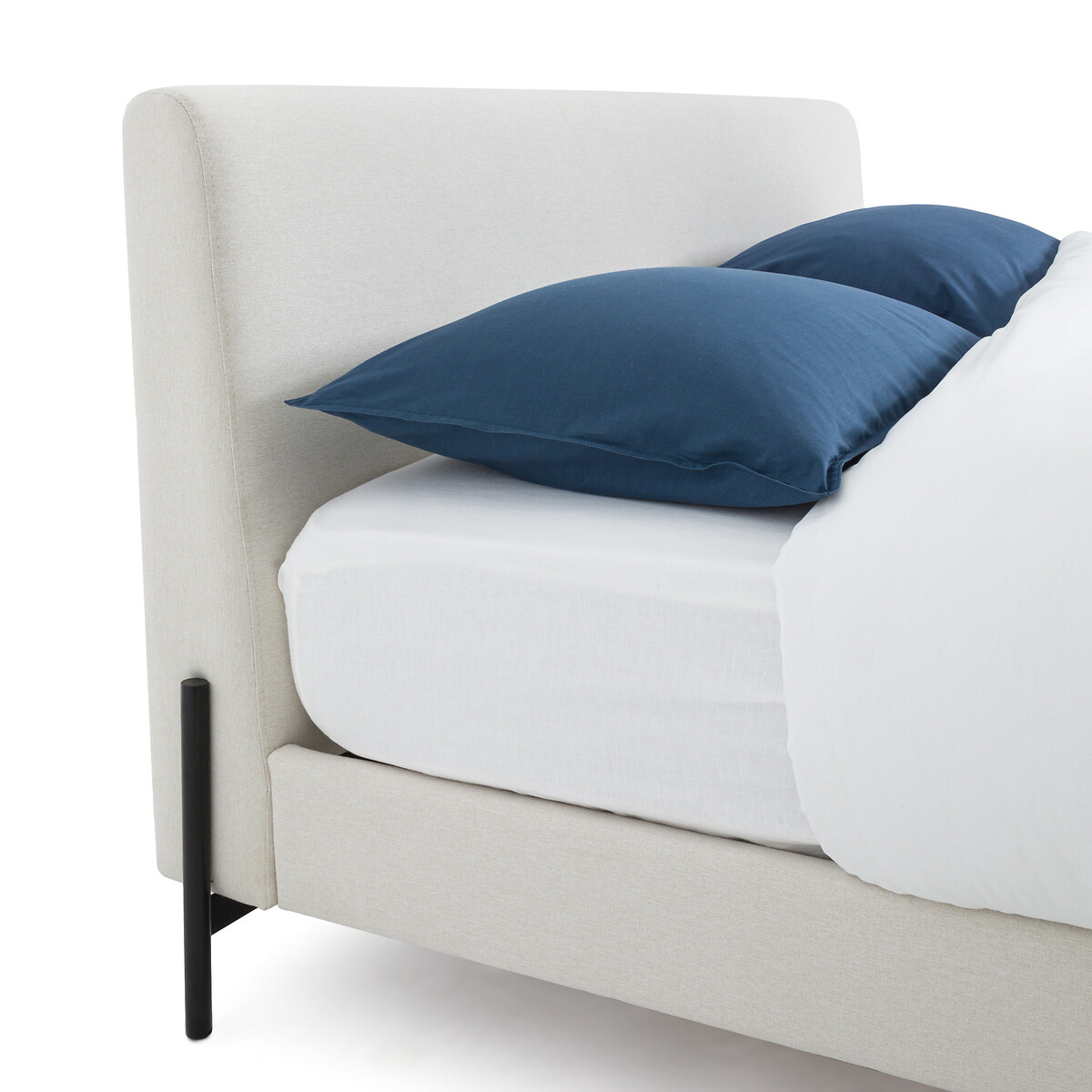 Кровать Мягкая с кроватным основанием Tella 160 x 200 см бежевый LaRedoute, размер 160 x 200 см - фото 4