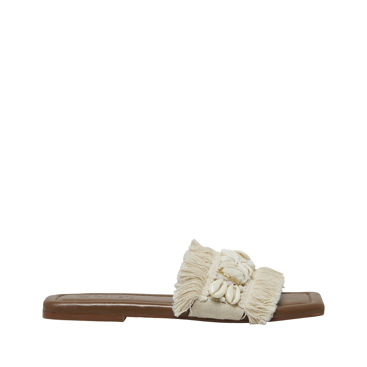Туфли Без задника из кожи Maria 37 бежевый LaRedoute, размер 37 - фото 1