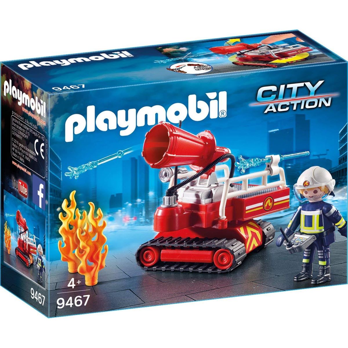 PLAYMOBIL 9467 City Action - Pompier avec robot d'intervention