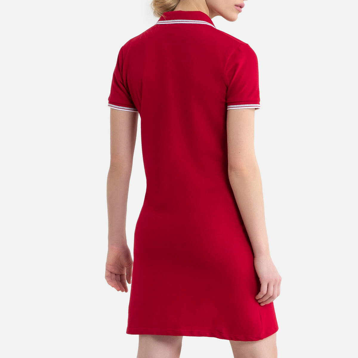 Платье-поло LaRedoute С короткими рукавами XS розовый, размер XS - фото 4