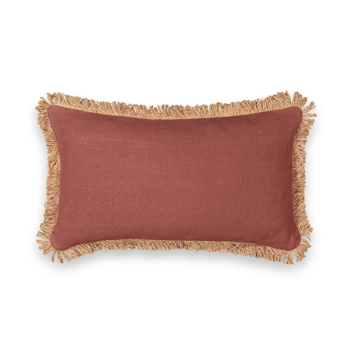 Чехол La Redoute На подушку из джута Jutty 50 x 50 см красный, размер 50 x 50 см - фото 2