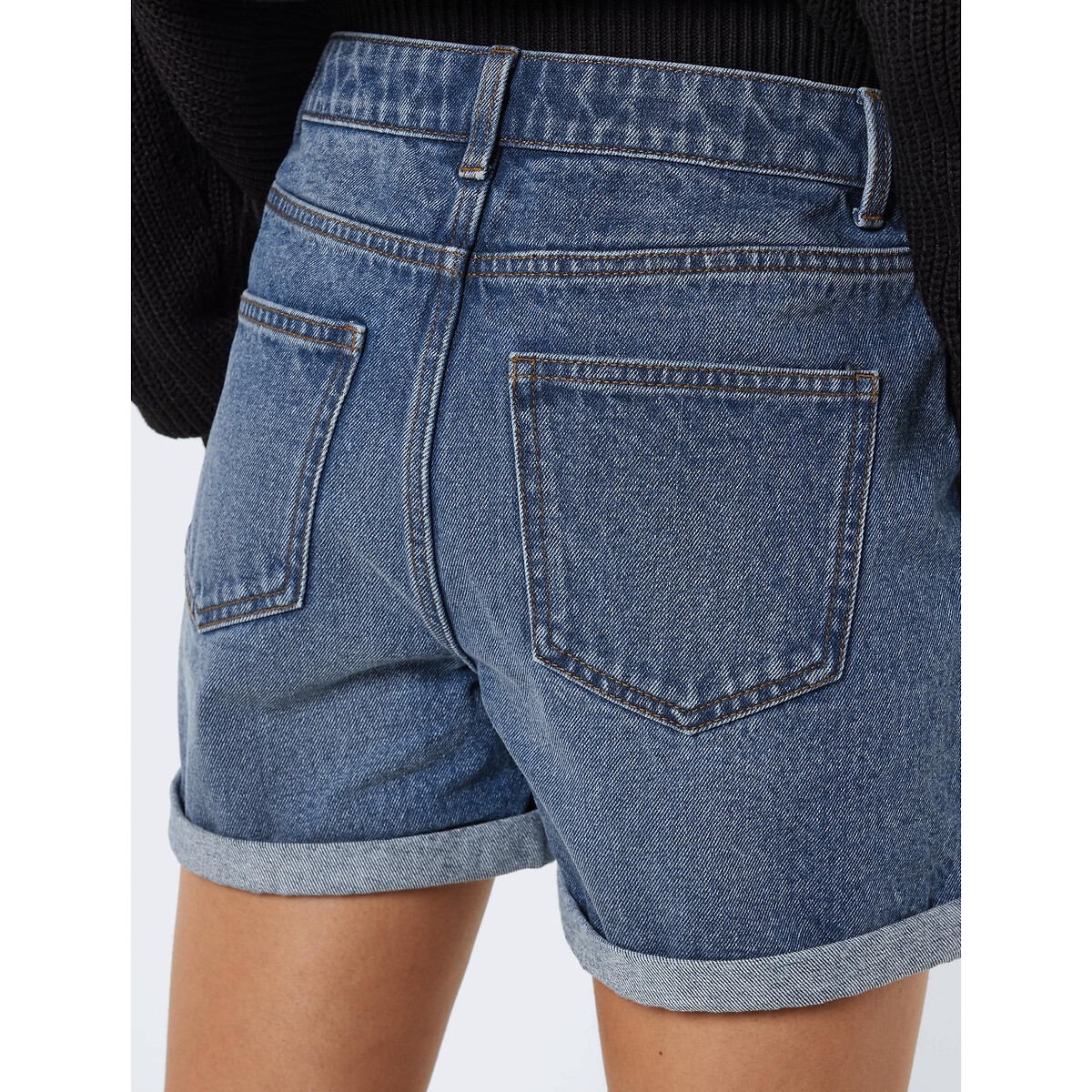 Шорты Из джинсовой ткани S синий LaRedoute, размер S - фото 3