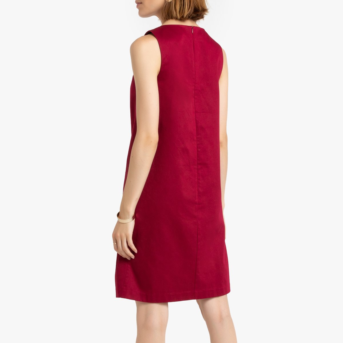 Платье La Redoute Короткое прямое без рукавов 36 (FR) - 42 (RUS) красный, размер 36 (FR) - 42 (RUS) Короткое прямое без рукавов 36 (FR) - 42 (RUS) красный - фото 4