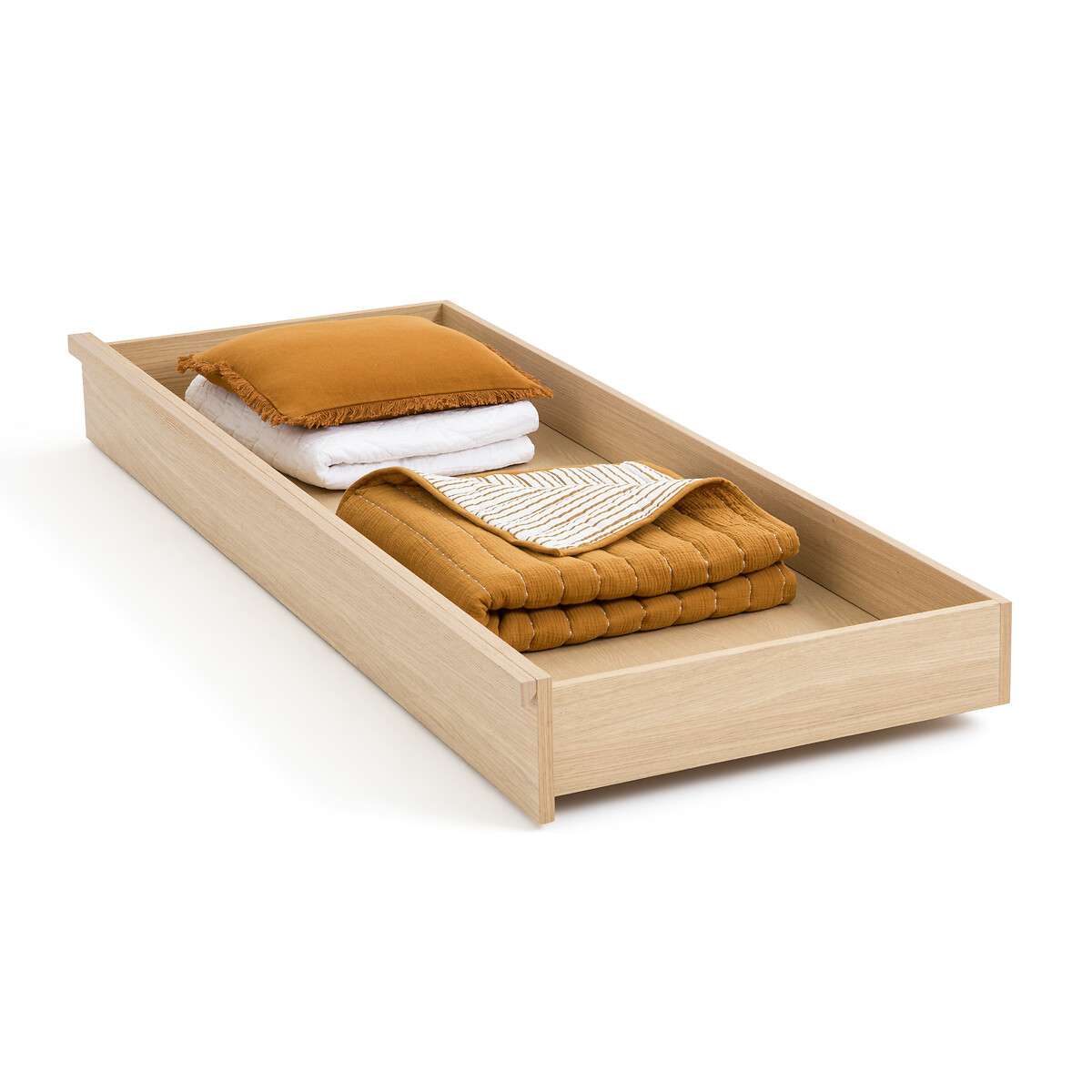 Ящик Для кровати из дубового шпона Denho 200 см каштановый