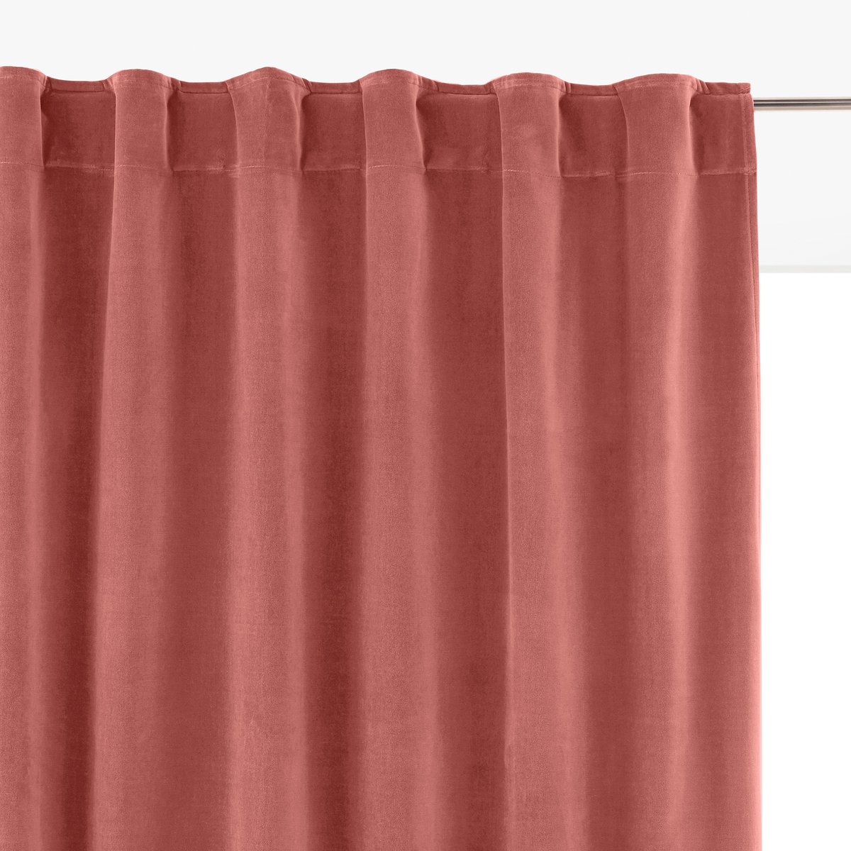 

Штора La Redoute, Розовый, Из велюра с потайными клапанами VELVET 350 x 135 см розовый