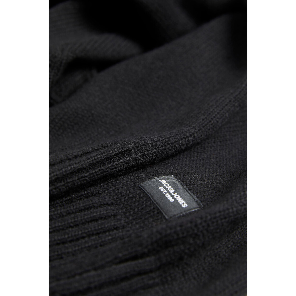 Пуловер С круглым вырезом Jjejack S черный LaRedoute, размер S - фото 3