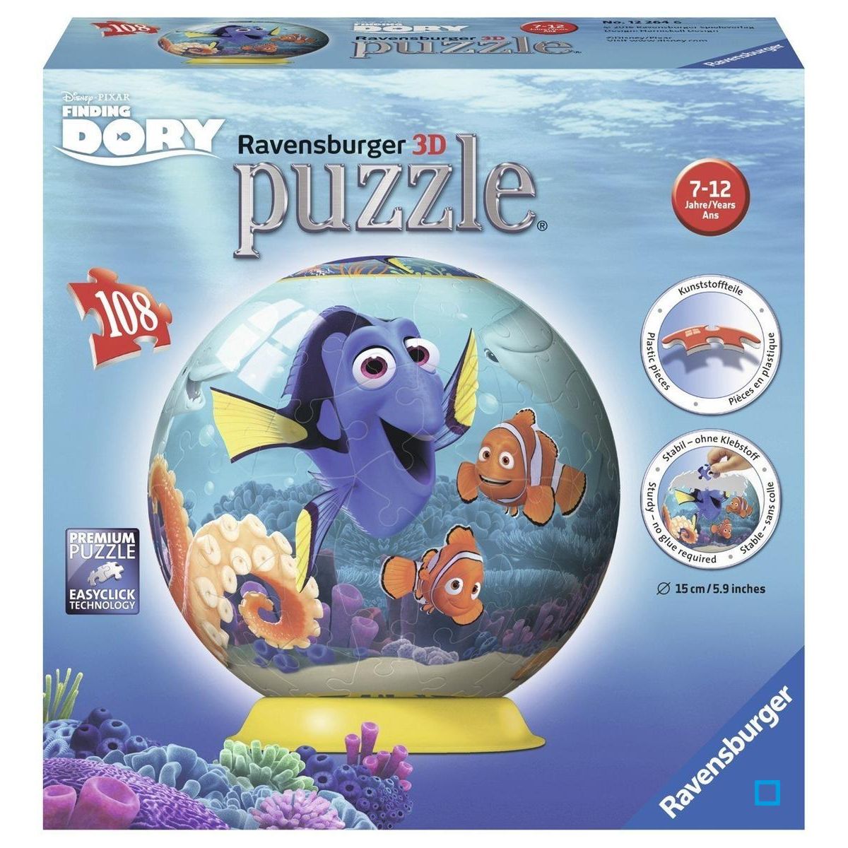 Le Monde de Dory - Puzzle 3D 108 pièces - RAV12264