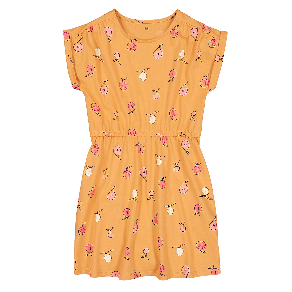 Платье LA REDOUTE COLLECTIONS С принтом биохлопок 3-12 лет 3 года - 94 см желтый, размер 3 года - 94 см - фото 3