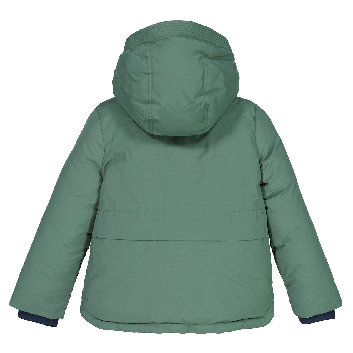 Куртка Стеганая утепленная с капюшоном на подкладке из флиса 8 лет - 126 см зеленый LaRedoute, размер 8 - фото 4