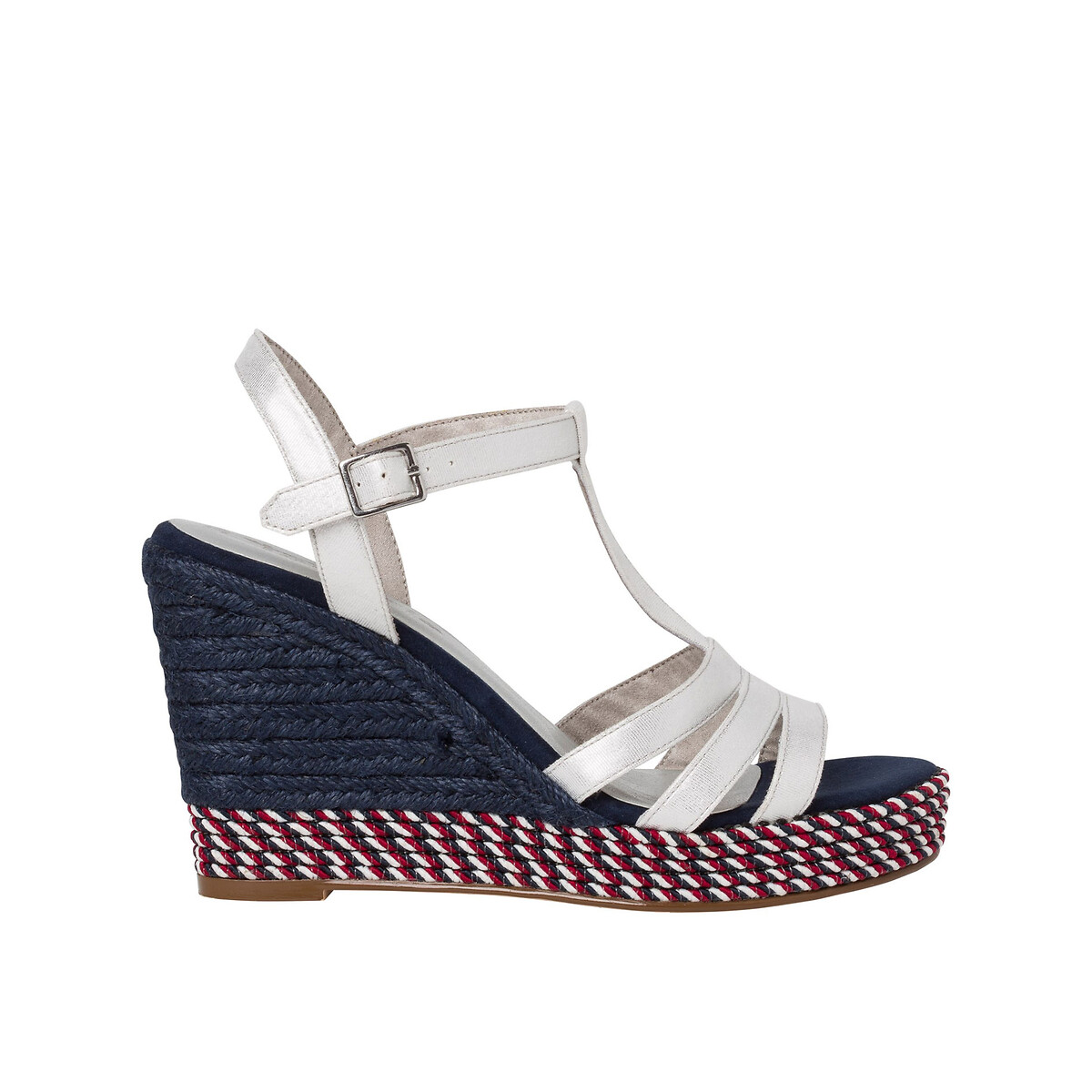 

Босоножки La Redoute, Белый, На танкетке Livia 40 белый