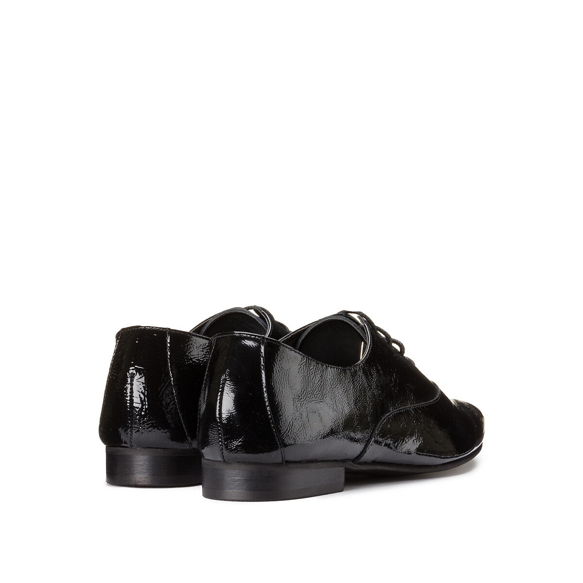 Ботинки-дерби LaRedoute Кожаные 38 черный, размер 38 - фото 4