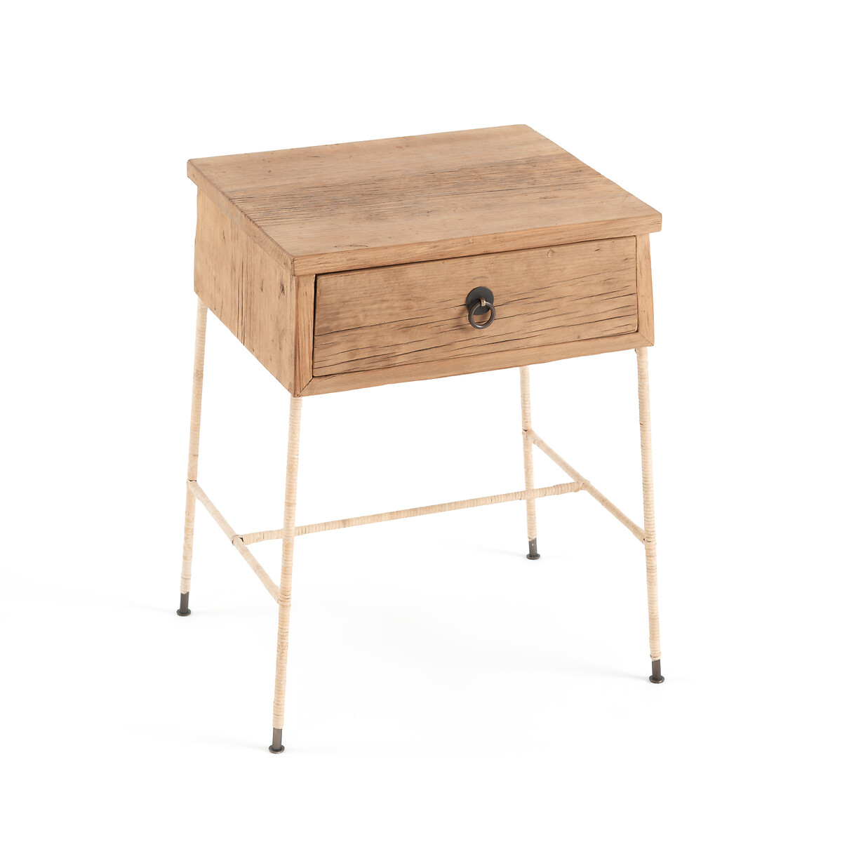 Image of Sumiko Solid Recycled Elm Bedside Table