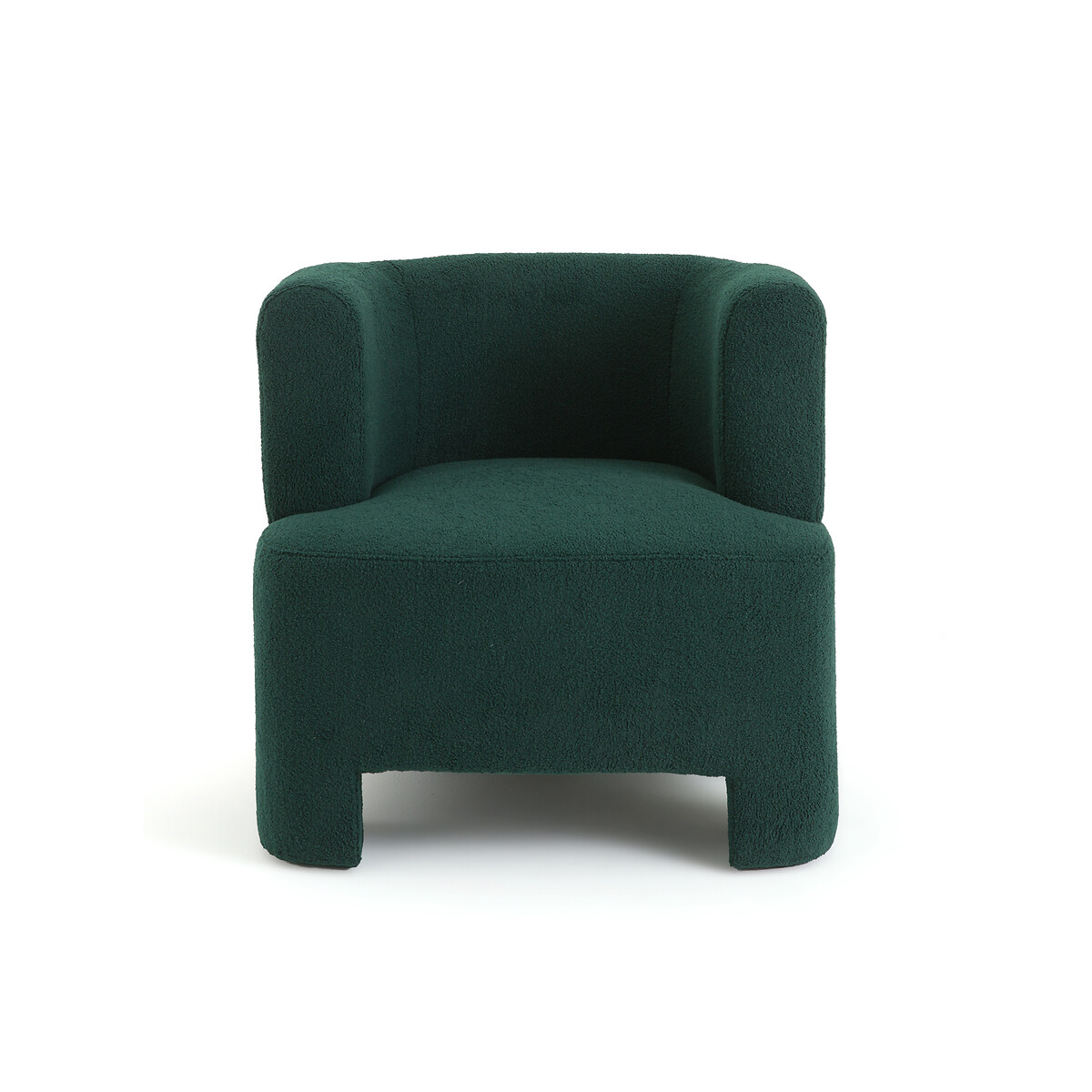Кресло Из ткани букле маленькая модель Darrel единый размер зеленый LaRedoute - фото 2