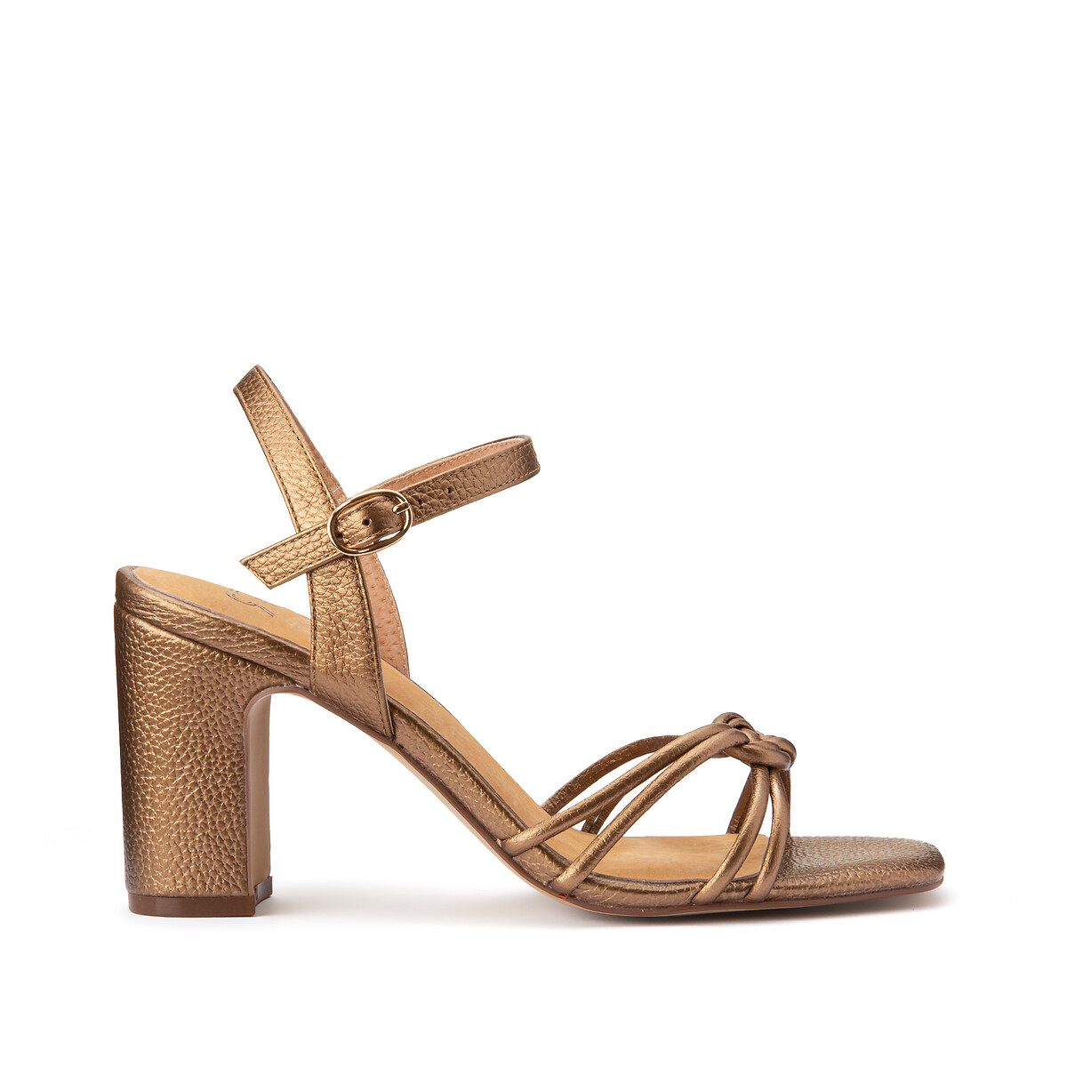 

Босоножки LA REDOUTE COLLECTIONS, Каштановый, Кожаные 36 каштановый
