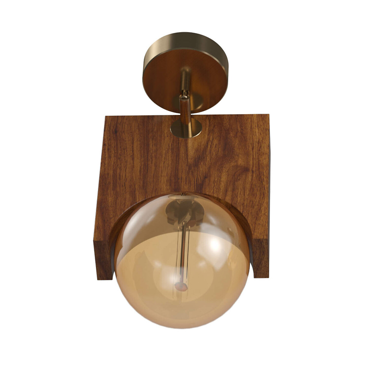 Настенный светильник Omega Wall Lamp  единый размер каштановый