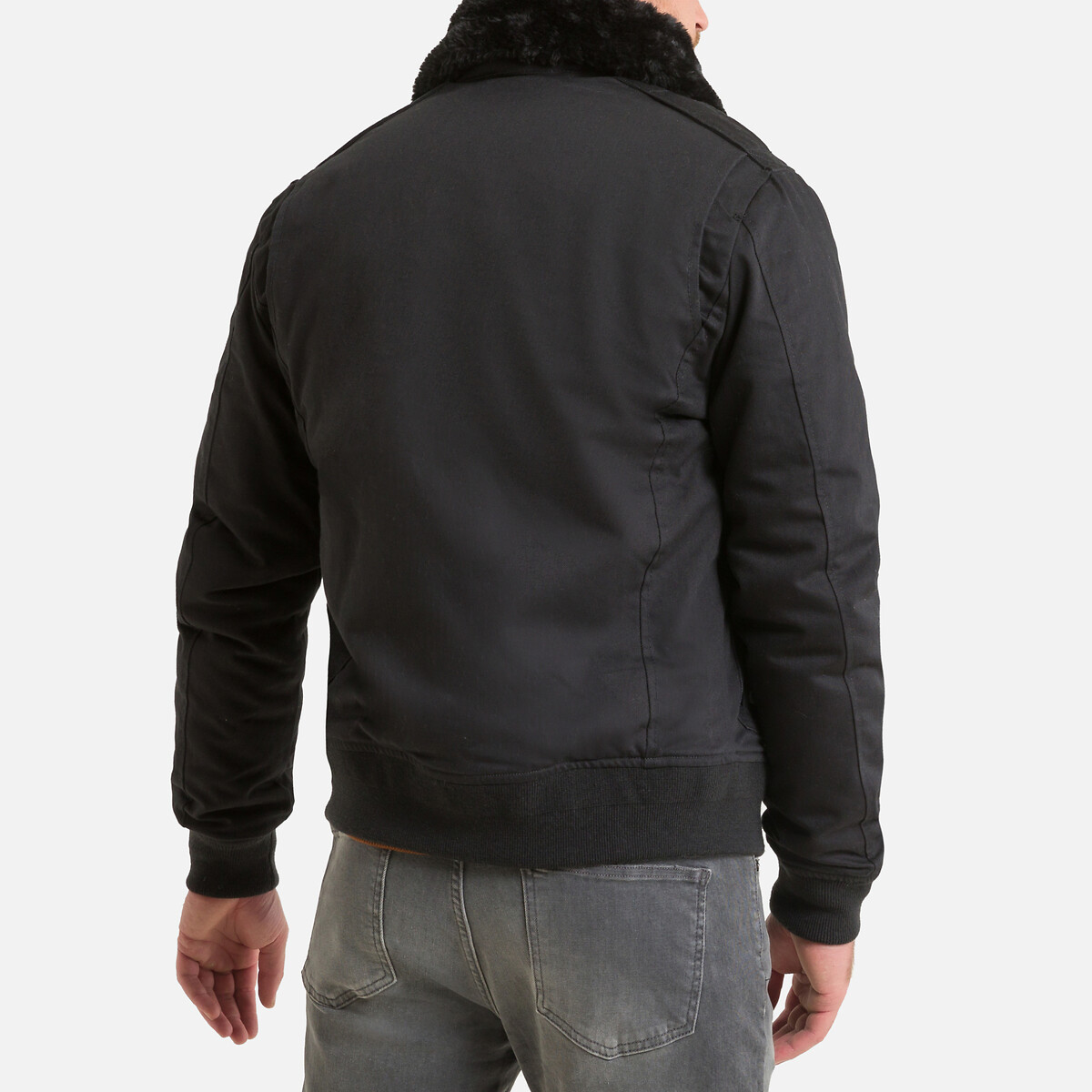 Куртка LaRedoute На молнии с воротником из шерпы Top Gun 20 D M черный, размер M - фото 4
