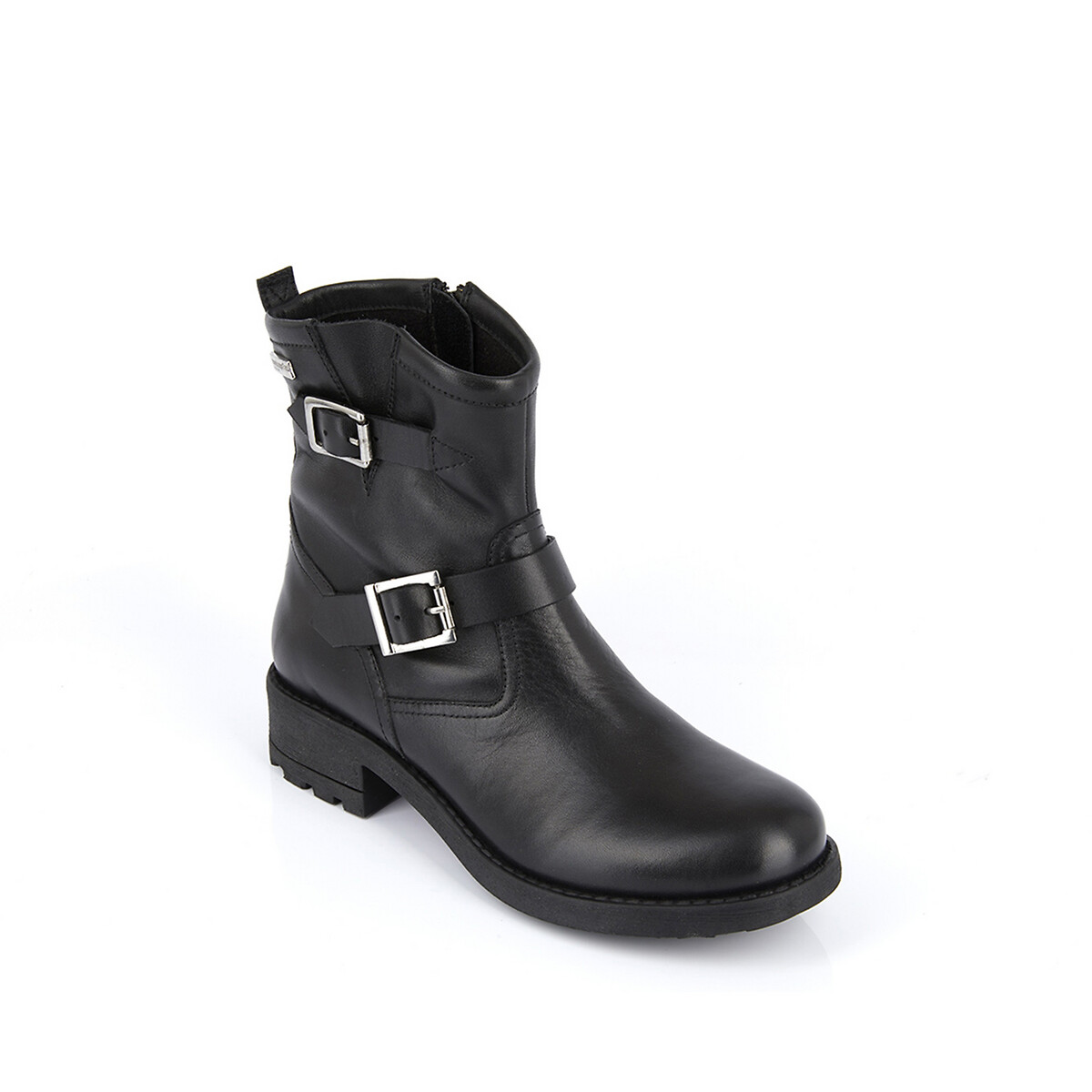 Ботинки La Redoute Из кожи в байкерском стиле Looky 36 черный, размер 36 - фото 2