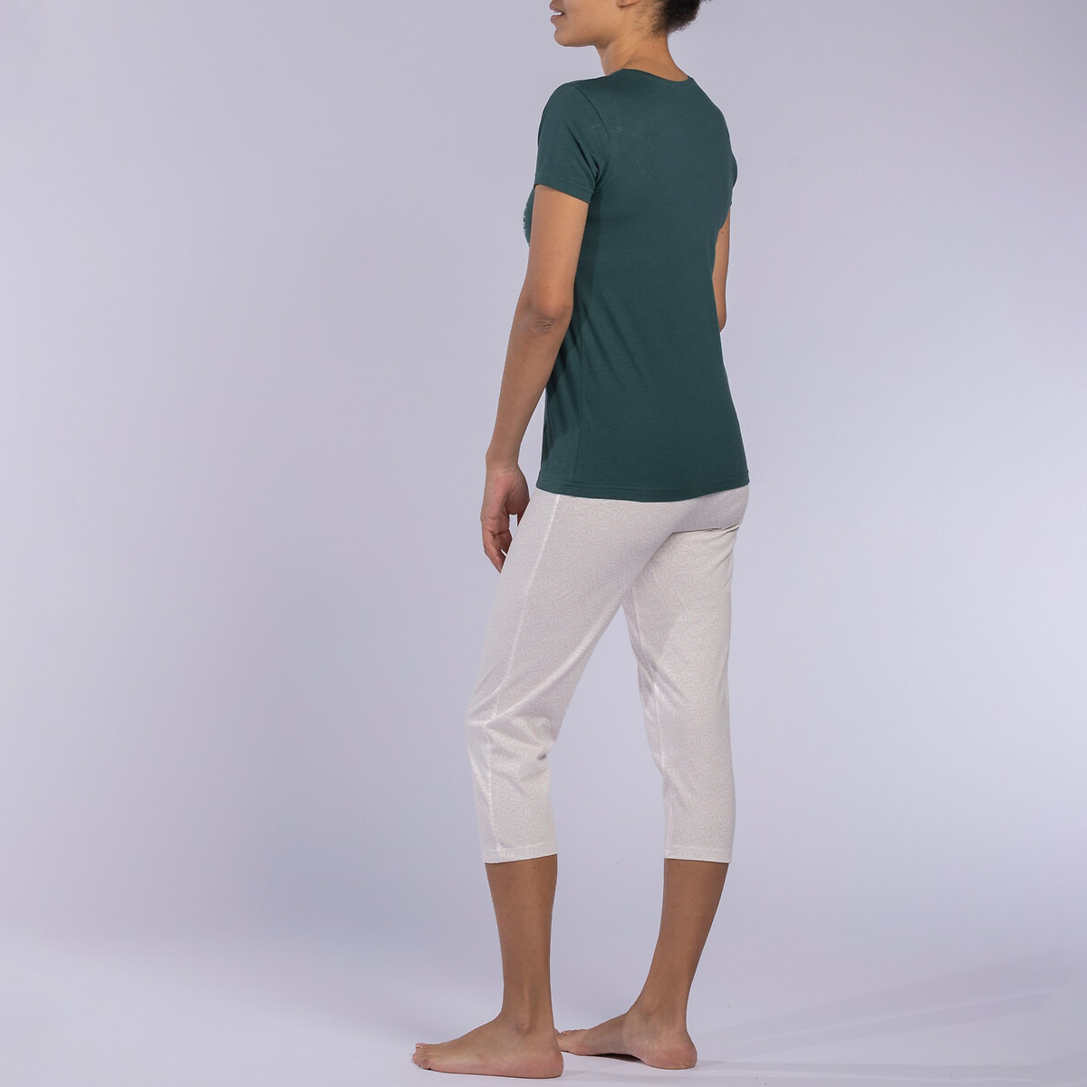 Пижама С брюками-капри из джерси Java XL зеленый LaRedoute, размер XL - фото 3